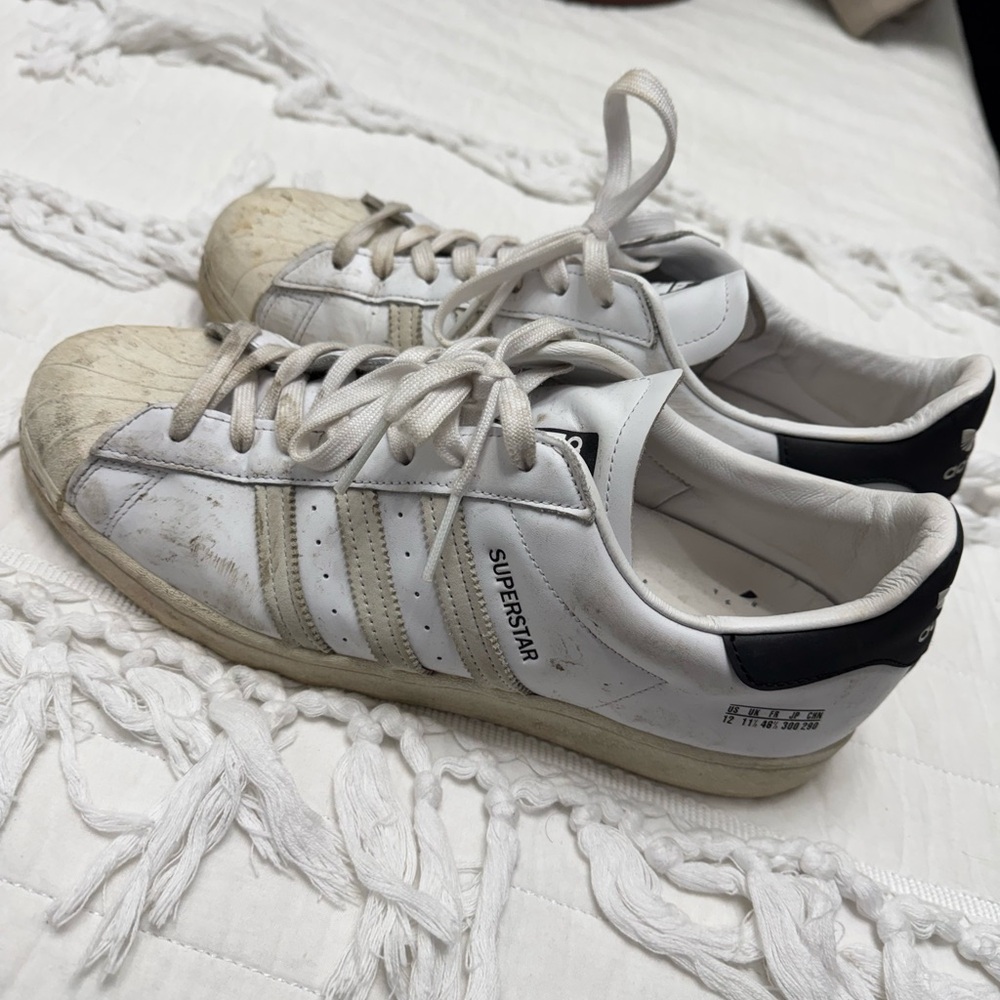 Adidas Superstar White and Black Sneakers